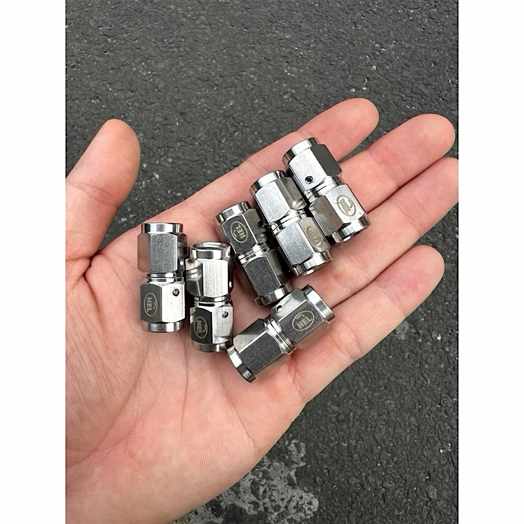HEL Double Thread Stainless Steel Female to Female Nipple / JR Motoshop