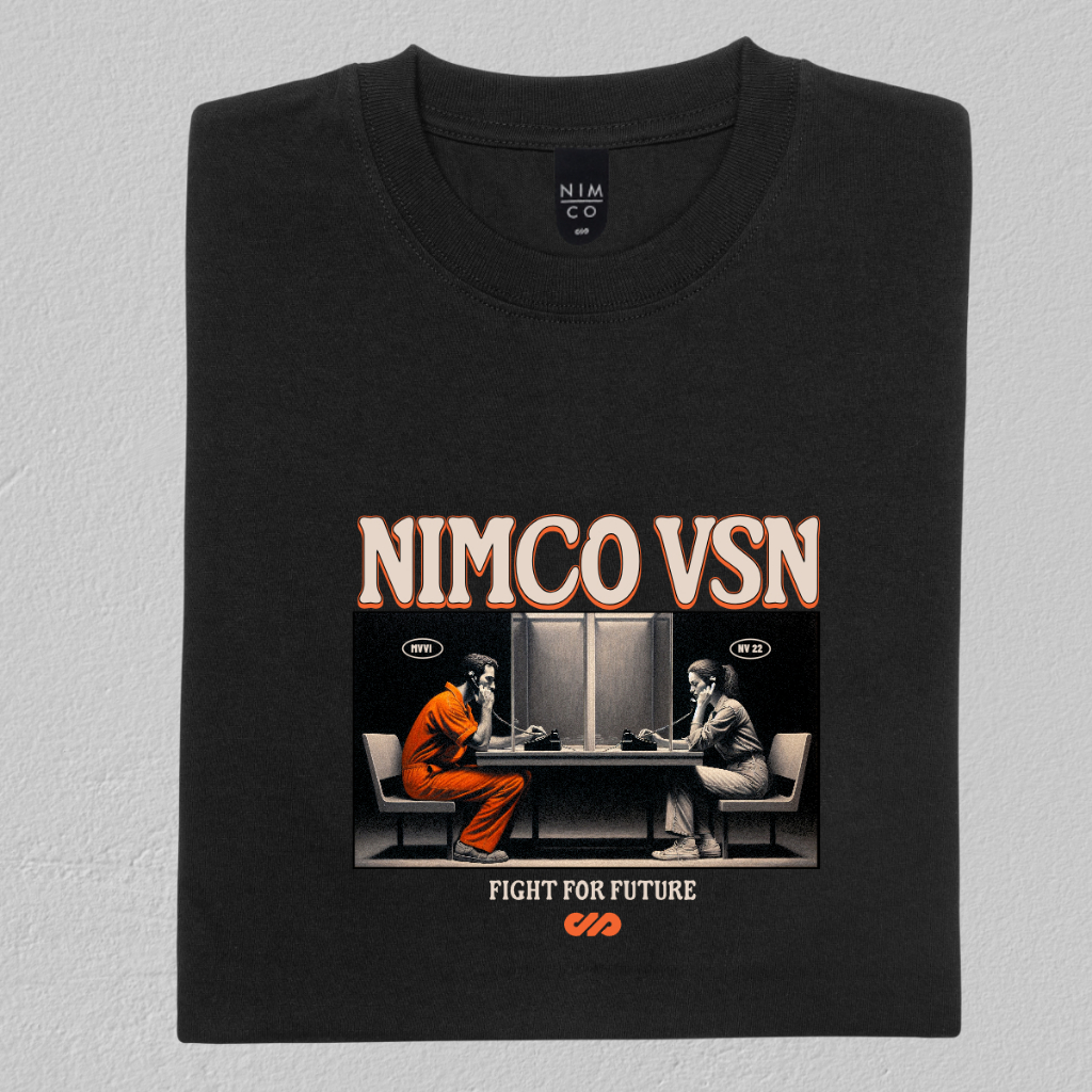 Nimco Vision 00254 S9 Vision Black Navy Tshirt - เสื้อยืดผู้ชาย distro ดั้งเดิม 100%