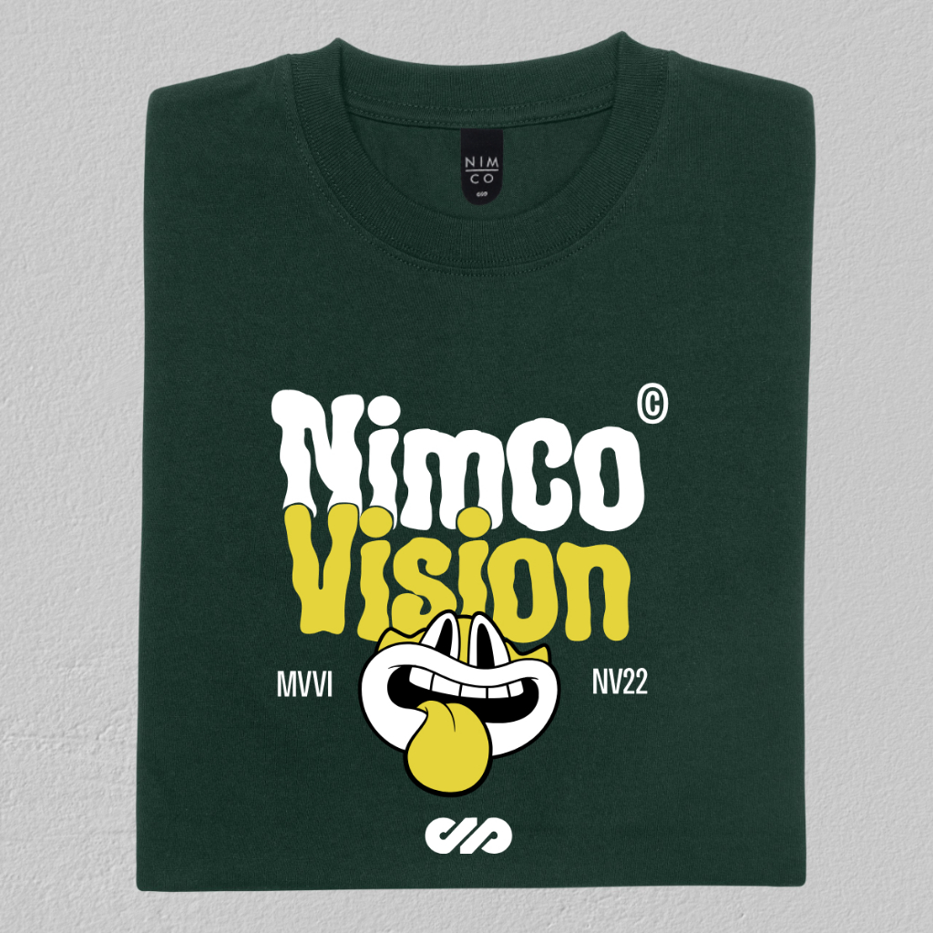 Nimco Vision 00255 S9 Vision Benhur Dark Grey Tshirt - เสื้อยืดผู้ชาย distro ดั้งเดิม 100%