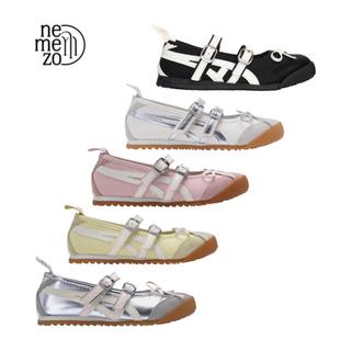 NEMEZO - Sepatu Marry Jane Flat Shoes Wanita Elegan - Sepatu Fashion Wanita Ballerina - Sepatu Flat Slip On - Sepatu Import Wanita - Sepatu Ballet Wanita - Sepatu wanita datar - Sepatu Wanita Import Korea - Sneakers Wanita Tali