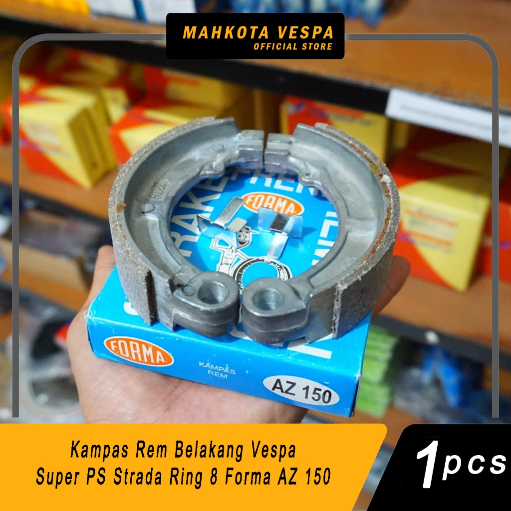 ผ้าเบรคหลังสําหรับ Vespa Super PS Strada Ring 8 Forma AZ 150