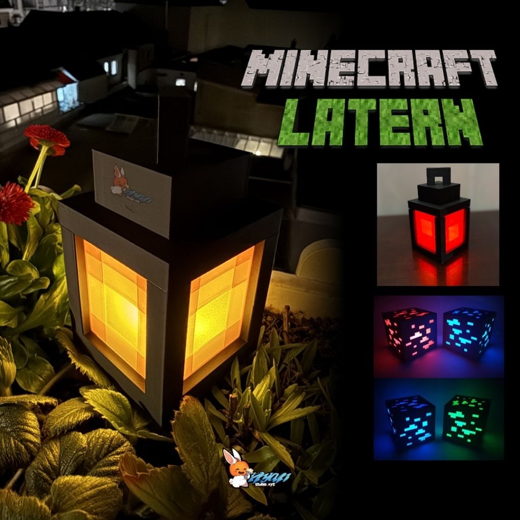 Minecraft Lattice Table Toys / ของตกแต่ง ของเล่น Minecraft ไฟ Minecraft (สามารถใช้ตกแต่งห้องหรือของข