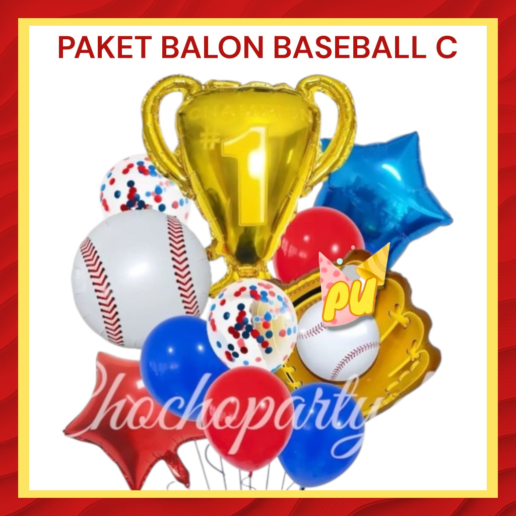 BASEBALL BALL แพ็คเกจบอลลูน C / BASEBALL BALL ตกแต่งวันเกิด