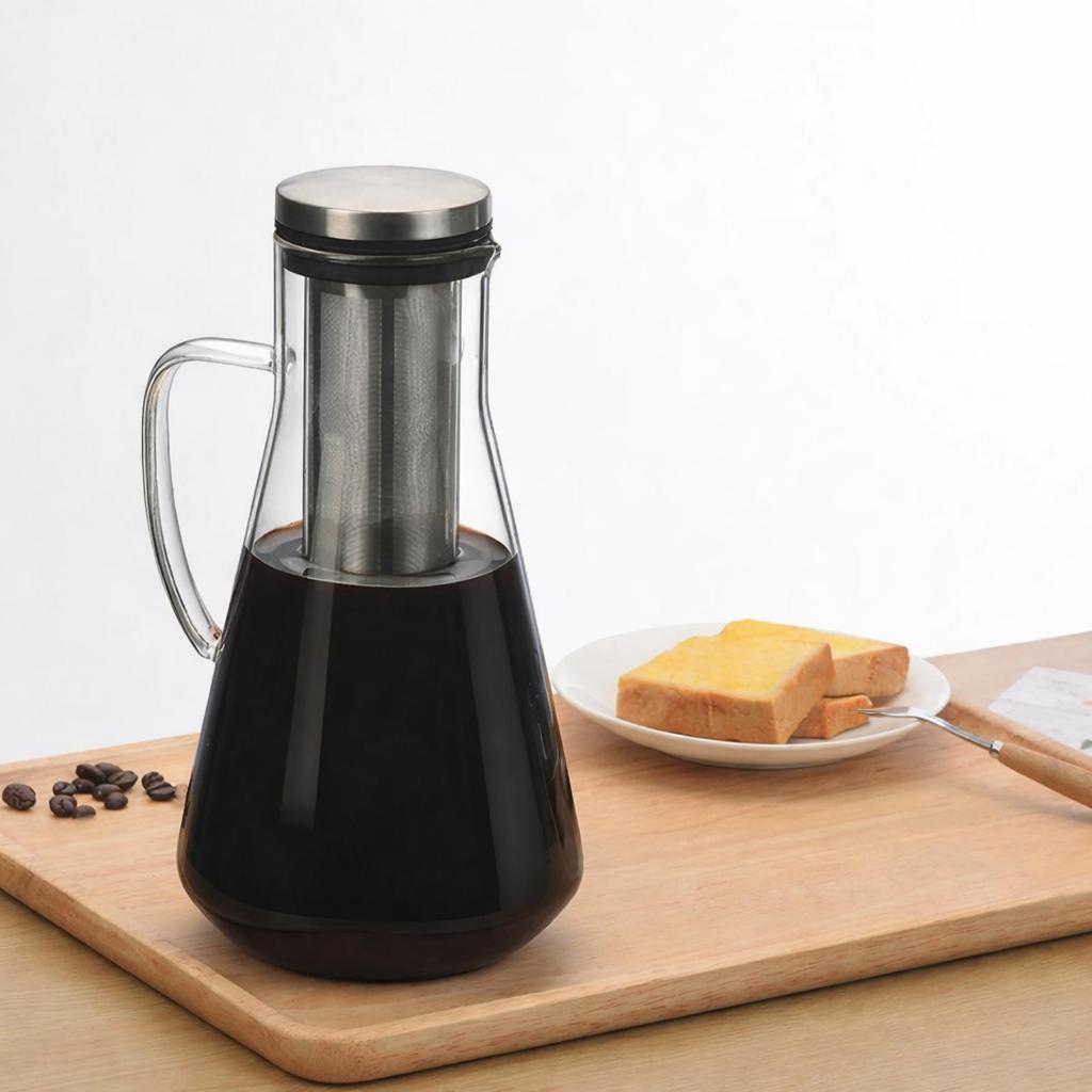 เครื่องชงกาแฟ Cold Brew กรองสแตนเลส 1.6L MagiDeal MD-11 หม้อกาแฟ - โปร่งใส