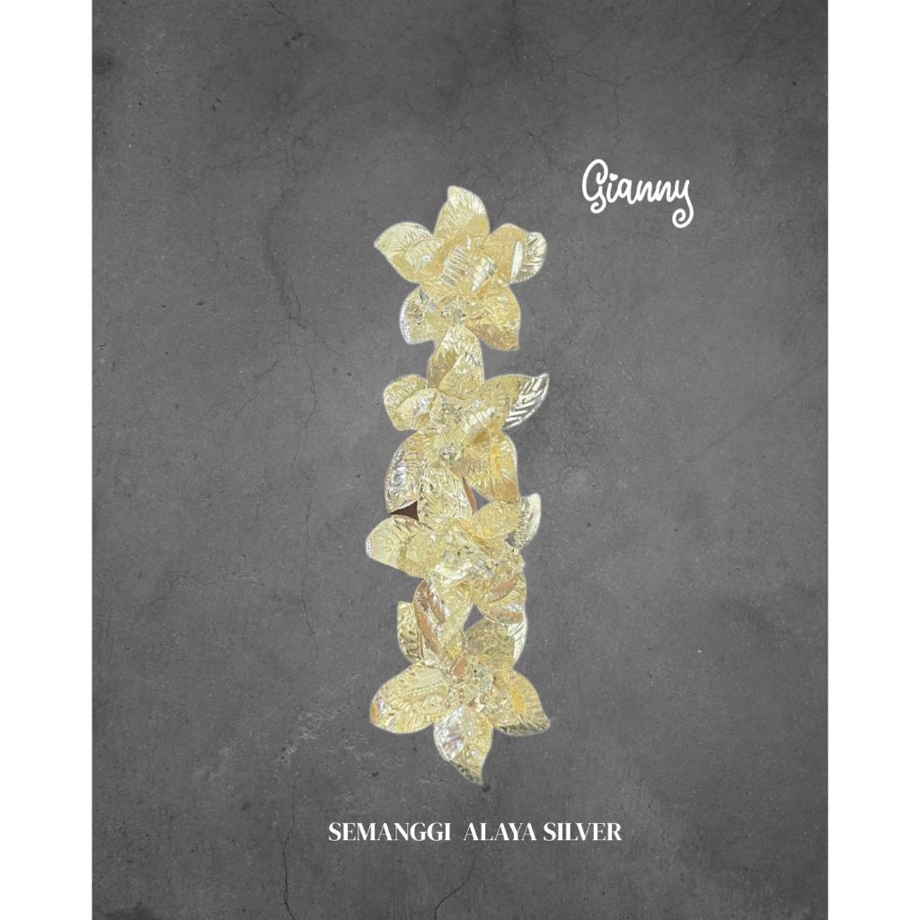 Silver Alaya Clover / Clover / Balinese Clover / อุปกรณ์เสริม Clover / เครื่องประดับผม