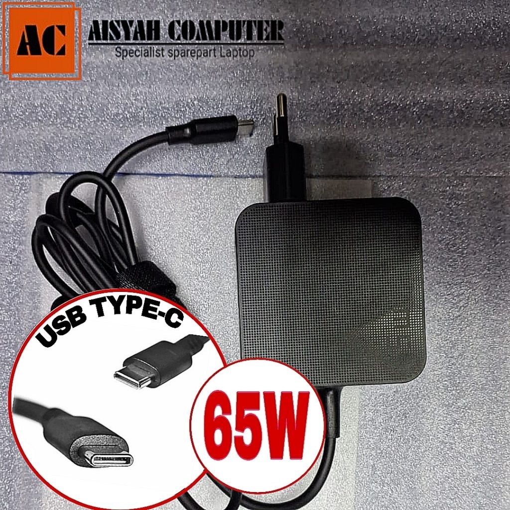 Charger สําหรับ Asus Zenbook 14 UM425, UM425l, UM425IA แล็ปท็อป - 65W Type c Connector Adaptor