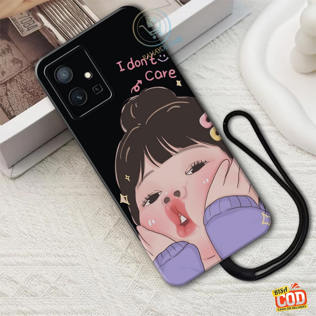 เคสกล้องโปร HP VIVO T1 5G / T1 PRO / Y75 5G - CUTE GIRL motif - VIVO T1 5G ซิลิโคน / VIVO T1 PRO / V