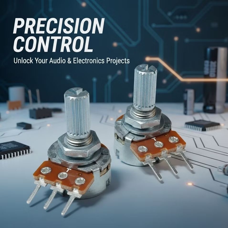 Potentiometer / Volume Mono 1k 5k 10k 20k 50k 100k 250k 500k