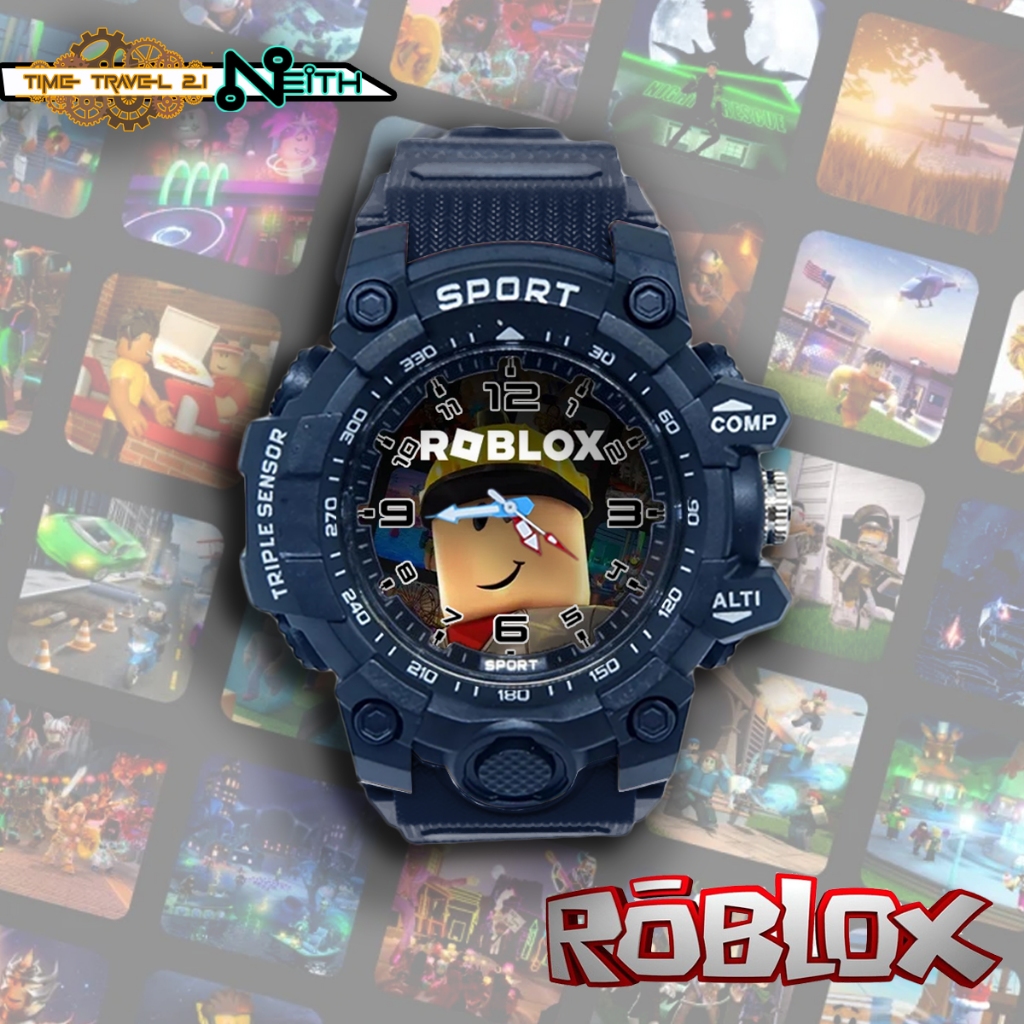 Roblox Kids Sport Watch พร้อมสายยาง กันน้ําแบบสปอร์ต / นาฬิกาสปอร์ต 12X2SP06