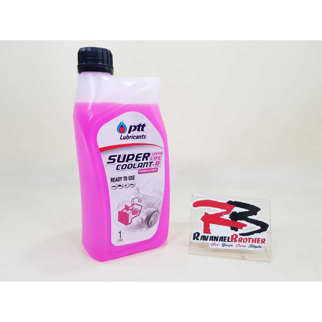 น้ําหม้อน้ําน้ําหล่อเย็น PTT Super Long Life - R Premixed พร้อมใช้งาน 1 ลิตร