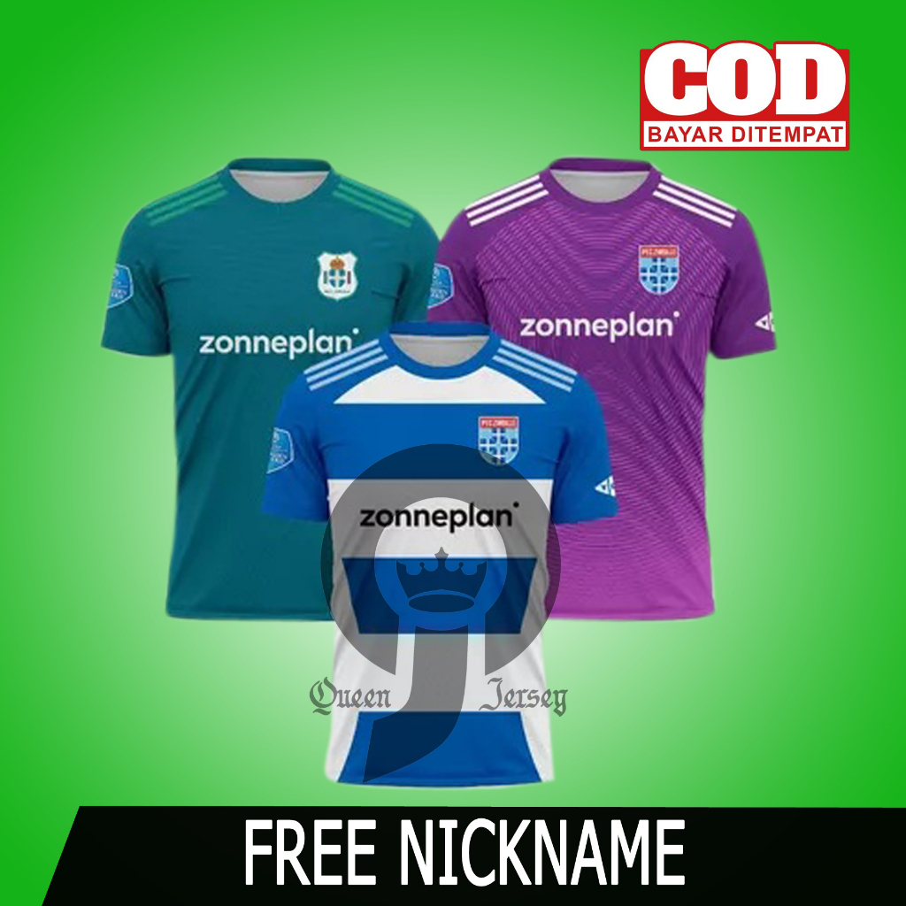 PEC Zwolle Home Away Jersey GK 2025 2026 Full Printing คืนชื่อฟรี