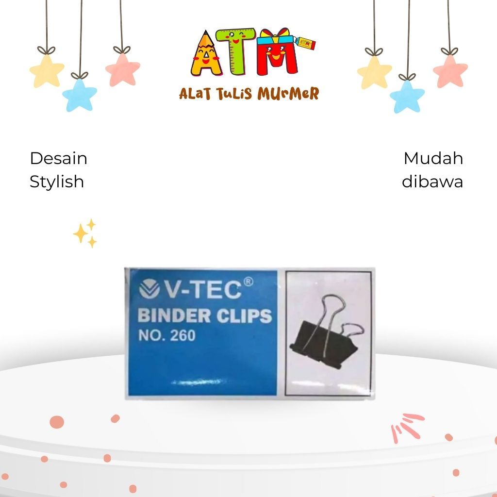 Binder Clip/Paper Clip/Vtec Binder Clip No. 260
