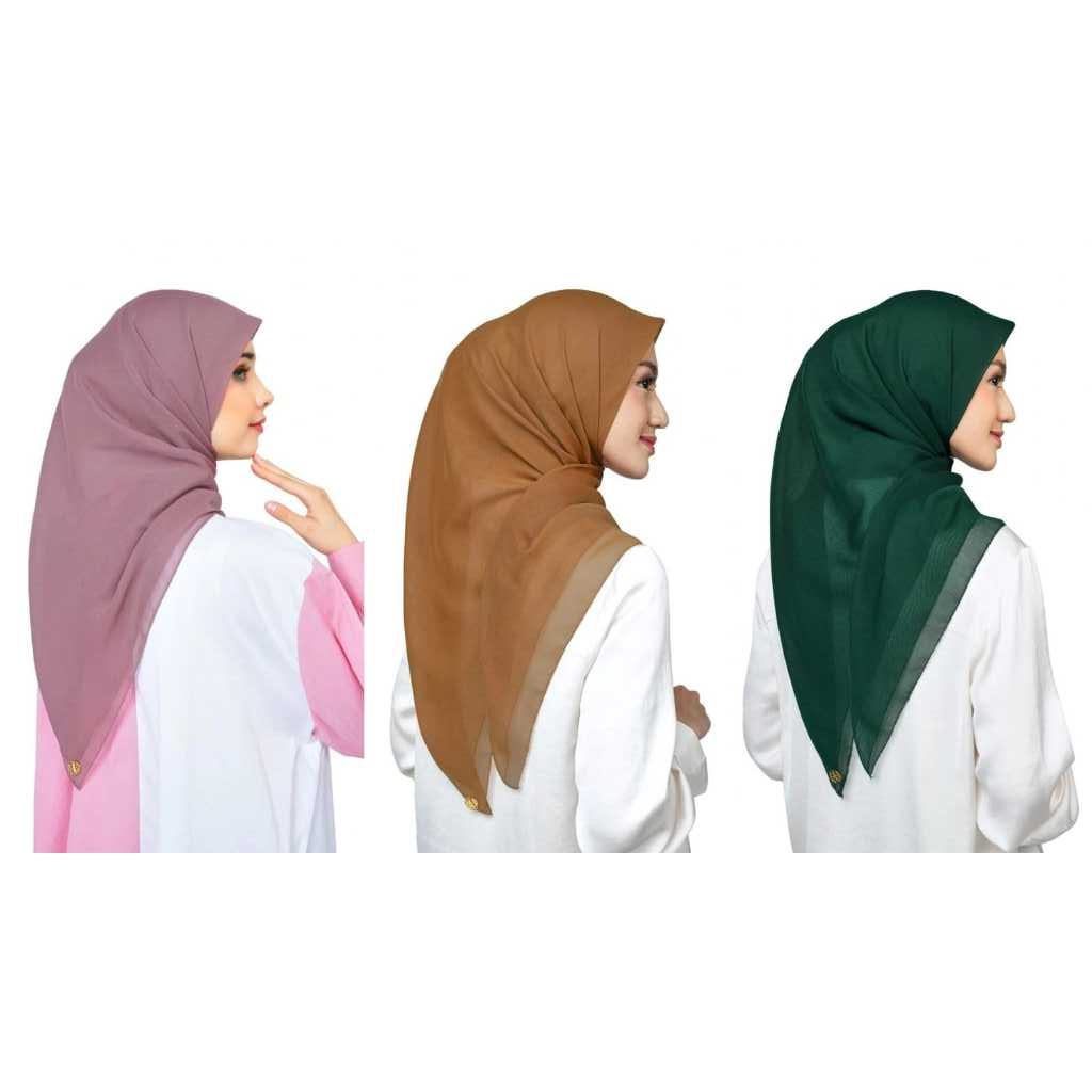 Nada Puspita ผ้าพันคอ Voile Square Day And Daily Hijab Square As ข้อบกพร่องเล็กน้อย