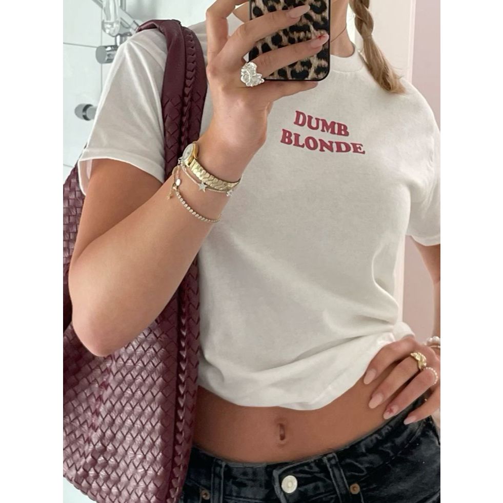 KATUN Guevara Y2k Retro สไตล์ไม่สมมาตร Cutant Crop Top Fit Body Cotton วัสดุ Simple Dtf - รูปที่ 2