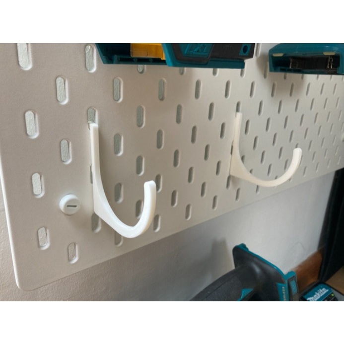 GANTUNGAN ขนาดใหญ่ 3D พิมพ์ Pegboard แขวนชั้นวางตะขอแขวน