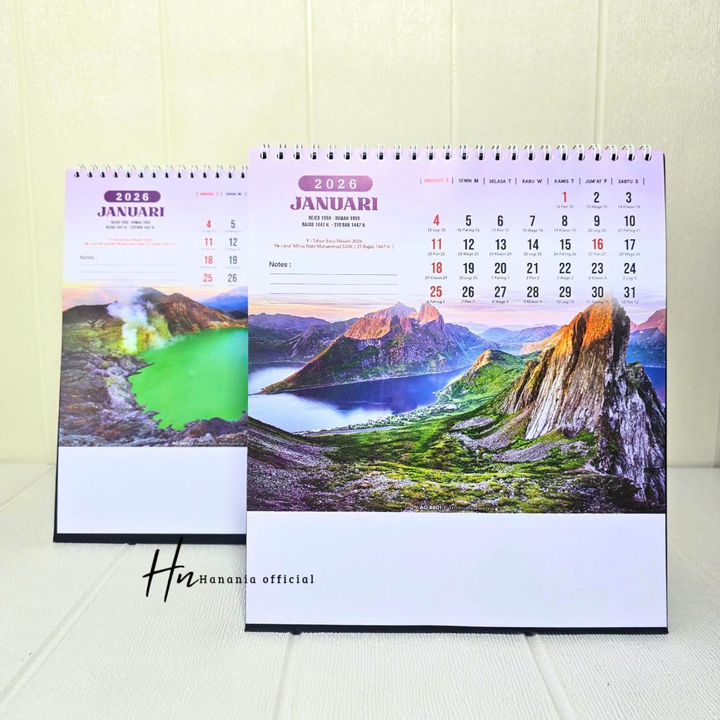 EXECUTIVE DESK CALENDAR / EXECUTIVE SITTING CALENDAR วิวธรรมชาติ 2026