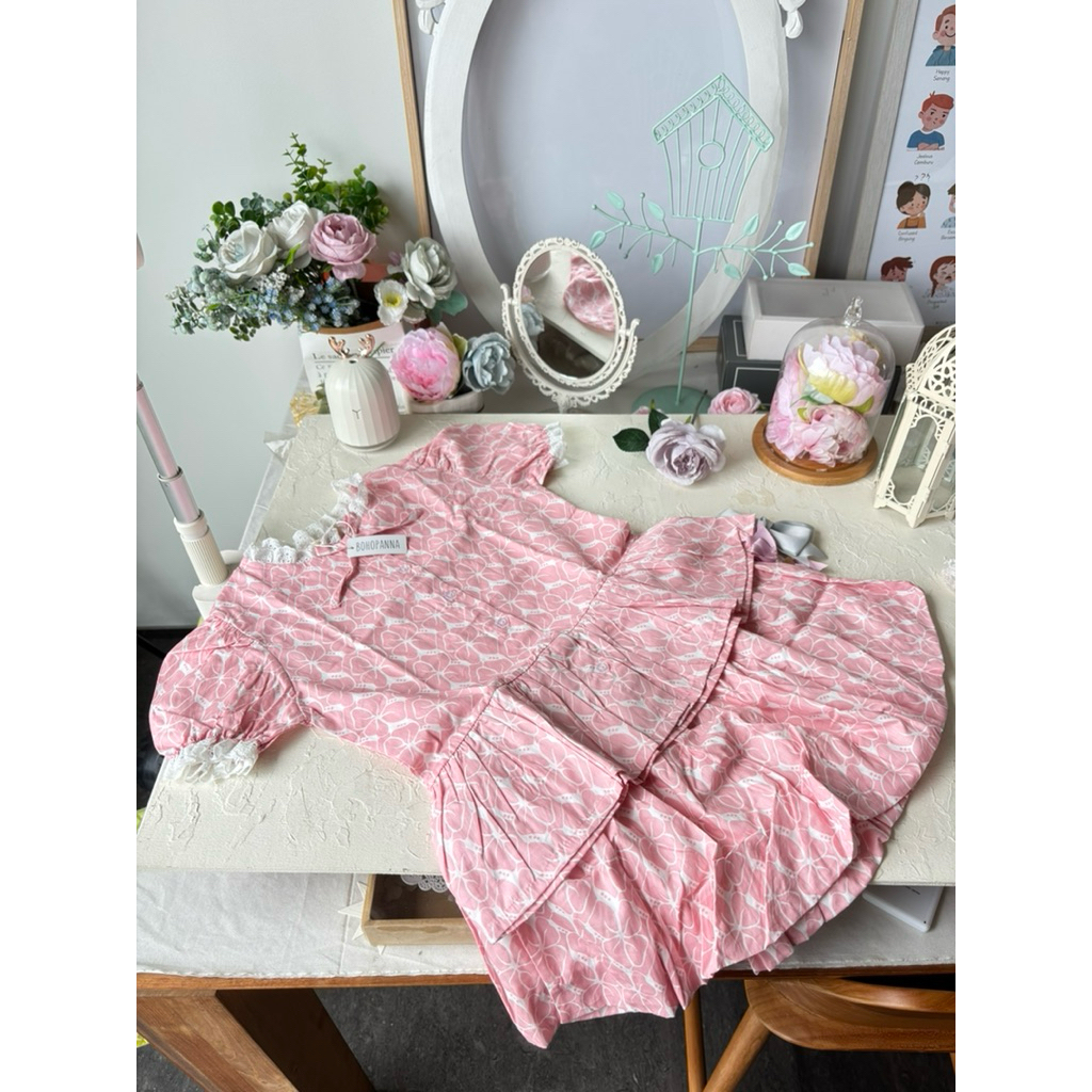 Bohopanna 1-14 ปี Arum Batik Top/Arum Batik Skort/Girls Short Batik Top