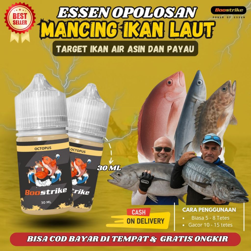 ที่มีประสิทธิภาพ! Fishing Bait Essence ใน Muara/Seams ส่งตรงจาก tubi-tubi | ปลาหมึกยักษ์ เอสเซ้นส์ 3
