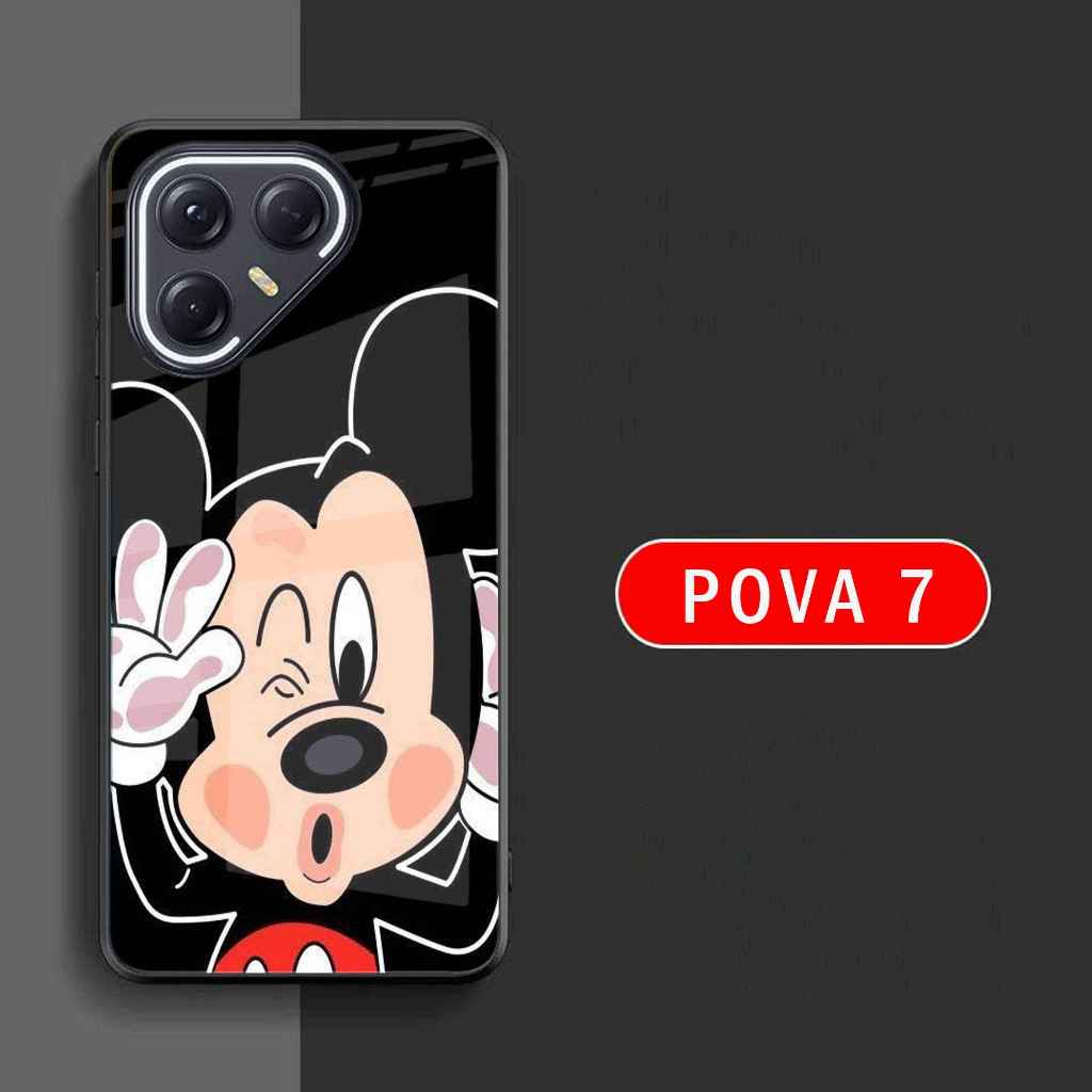 HP Glossy Glass Phone Softcase สําหรับ POVA 7 - POVA 7 Case - POVA 7 - เคสโทรศัพท์ -A60