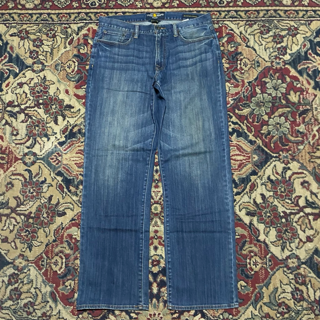 Lucky Brand 361 Vintage Straight Jeans Blue Size 32x32 W44 L108 LPaha31 OL24 รอบเอว 88 ซม. ยาว 108 ซ