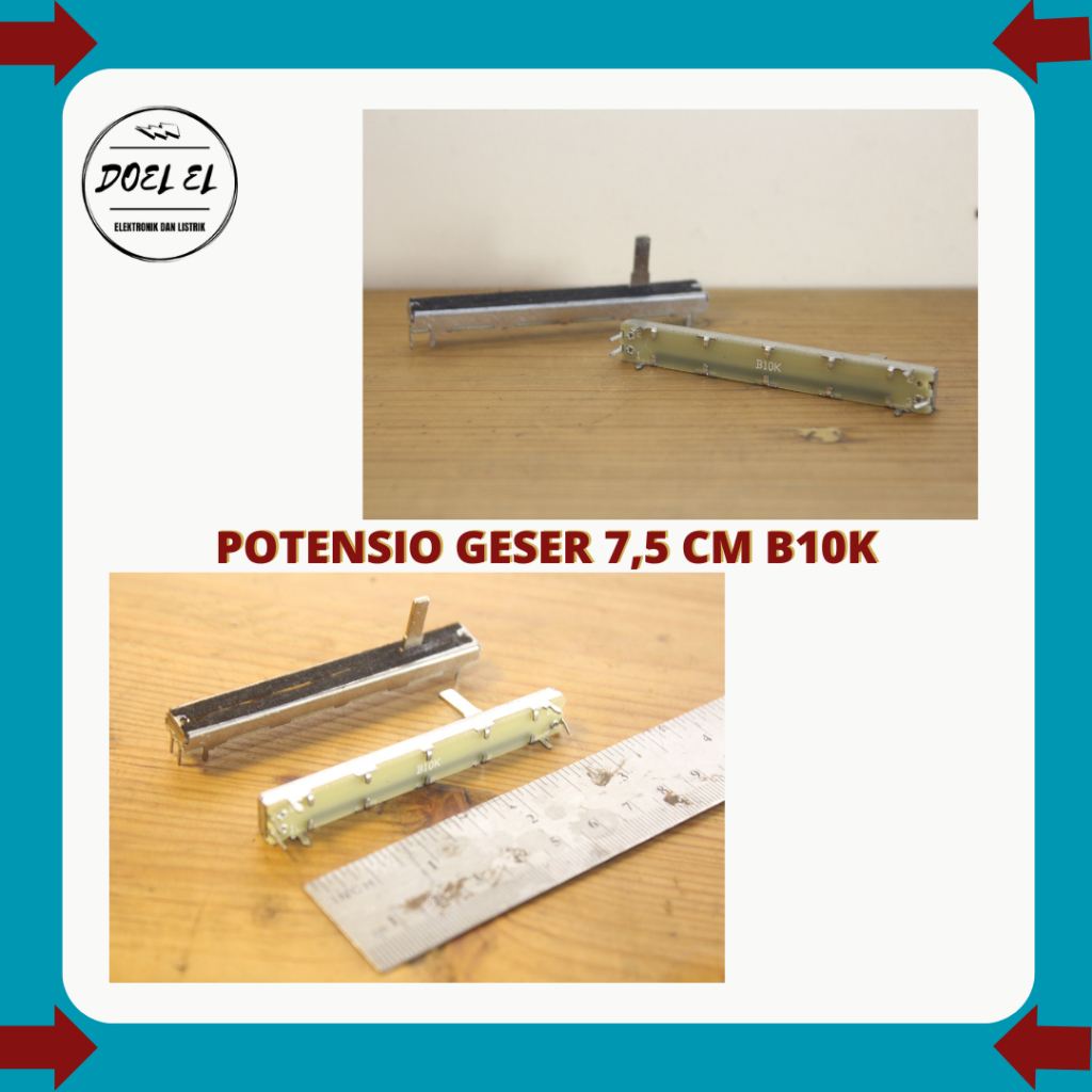 SLIDING POTENTIAL B10K 7.5 CM | ปลาช่อนทะเลดี