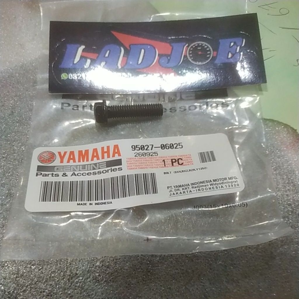 Bolt สําหรับ Mio 5tl/6mmx2.5cm/95027-06025/yamaha cvt cover