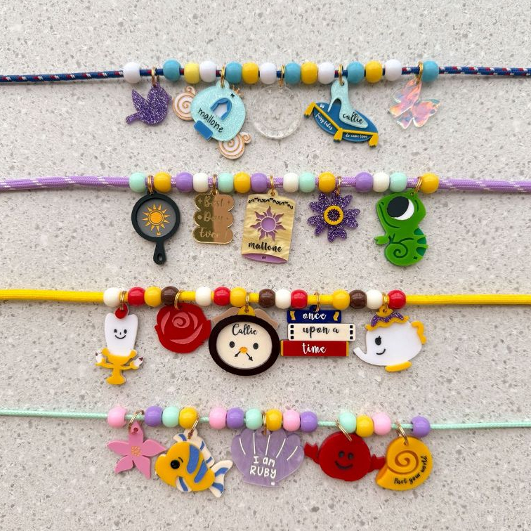 GANTUNGAN PART 2 - PET TAG CHARM ACRYLIC custom ACRYLIC ชื่อรูปร่างสุนัขแมวสร้อยคอแท็กพวงกุญแจ Charm