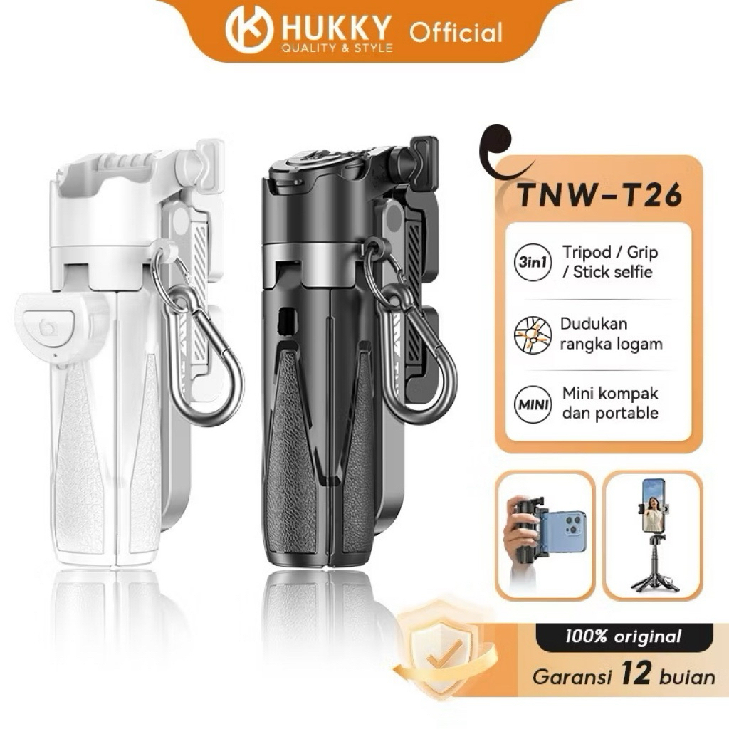 TNW T26 Mini Tongsis ขาตั้งกล้องขยาย Grip ขาตั้งกล้อง Selfie Stick รีโมทคอนโทรลขาตั้งกล้อง 3 ใน 1