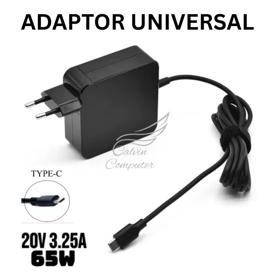 20V 3.25A 65W ประเภท C Universal แล็ปท็อปอะแดปเตอร์ชาร์จเหมาะสําหรับหลากหลายยี่ห้อ/ประเภท C อะแดปเตอ