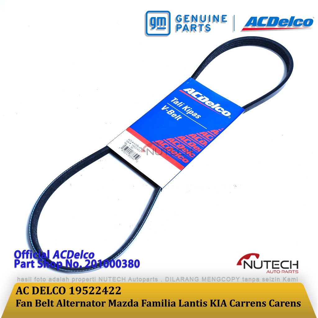 Fanbelt V Belt Fan Belt 4PK 885 KIA CARENS Ac Delco