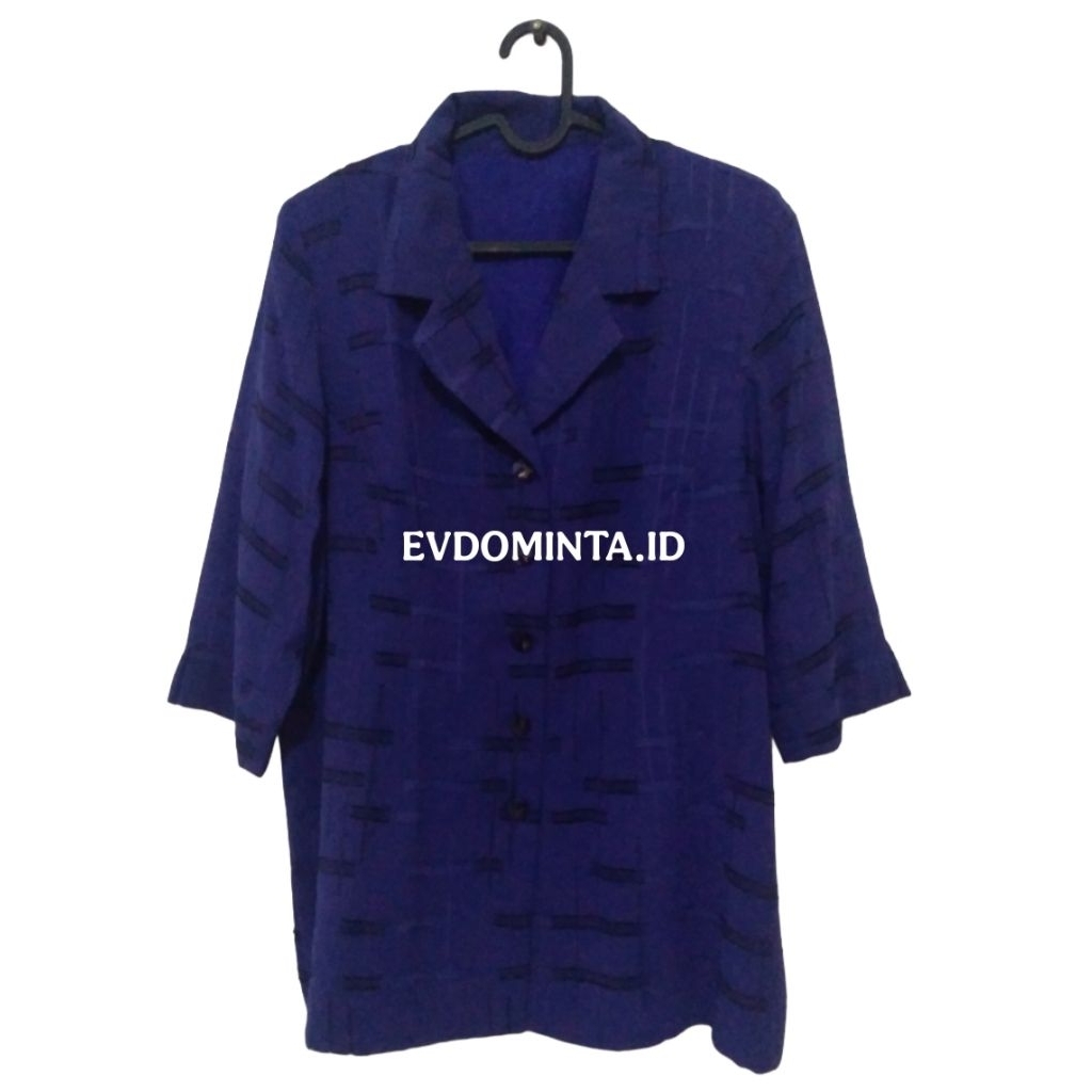 PB3 เสื้อเบลาส์ผู้หญิงไซส์ใหญ่ (LD=120cm) สีฟ้า