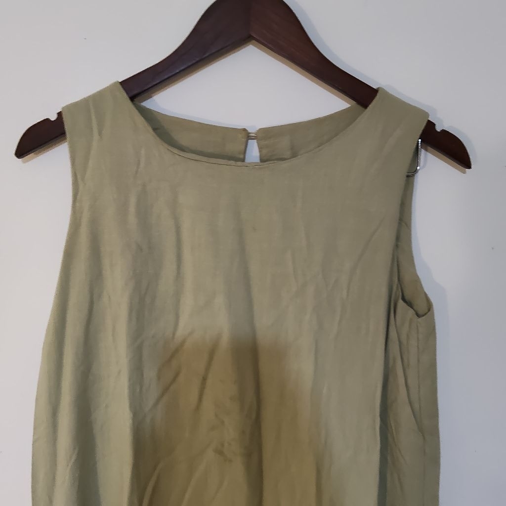 Preloved Khaki Midi Dress