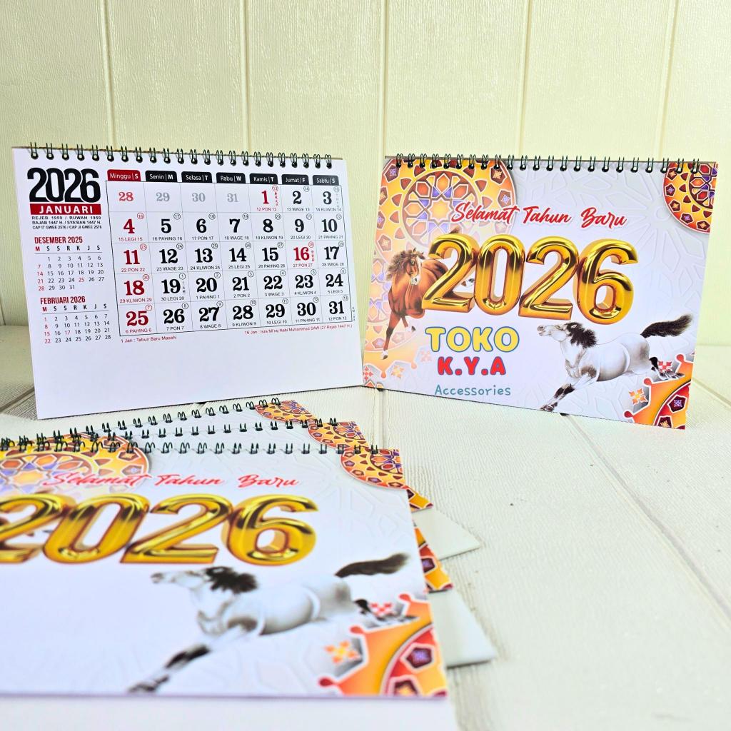 NEWEST WORK DESK CALENDAR 2026 HORIZONTAL KM- 08 LATEST 2026