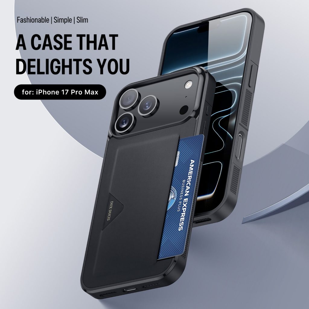 เคสสําหรับ IPHONE 17 PRO MAX / 17 PRO / 17 AIR / 17 CASE สล็อตหนังการ์ด DUX DUCIS SERIES