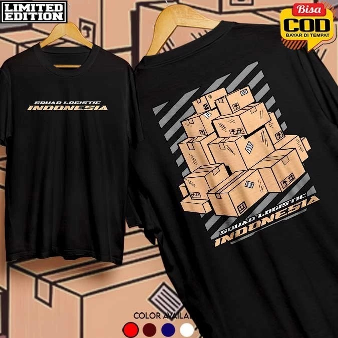 เสื้อยืด INDONESIAN LOGISTIC SQUAD INDONESIAN LOGISTIC SQUAD DISTRO เสื้อยืดสําหรับผู้ชายและผู้หญิง