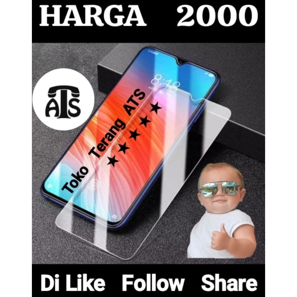 LAYAR HP กระจกนิรภัยกระจกใส Vivo Y15 Vivo Y27S Vivo Y35 ด้านหน้าโทรศัพท์มือถือป้องกันหน้าจอ LCD Tg ก