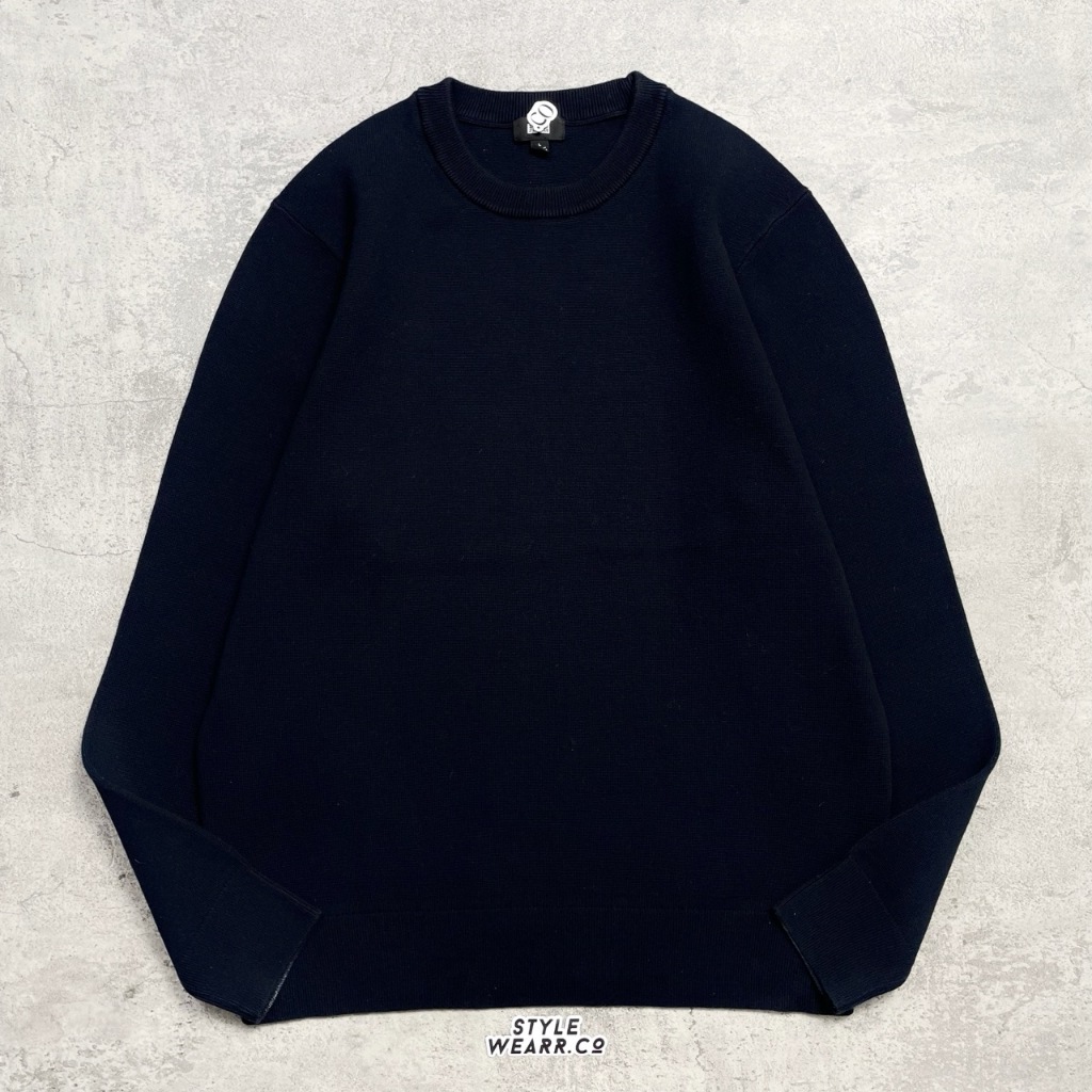 Uniqlo milano navy Sweater Shirt - kn4097