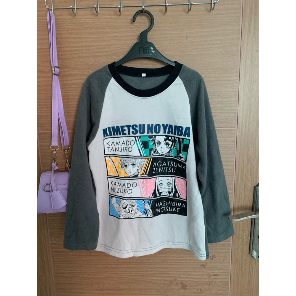 8-12 (Y) Bandai Anime Demon Slayer Warm T-Shirt Top for Boys