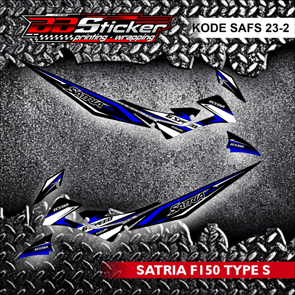 SUZUKI SATRIA FU 150 FACELIFT TYPE S แถบมอเตอร์ไซค์ | สติ๊กเกอร์ LIST SAFS 23 RACING