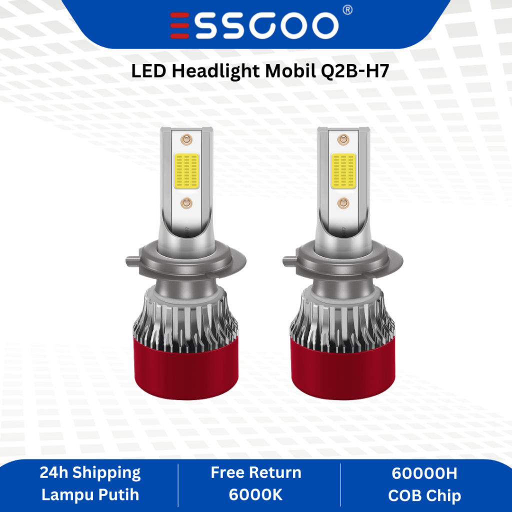 ESSGOO LED มอเตอร์ Q2B H4 H7 120W ไฟหน้าหลอดไฟสูงต่ํา 6000K สําหรับสกู๊ตเตอร์และ Autobike 12V