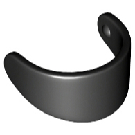 Lego Parts - 2447 - Black Minifigure, Standard Visor