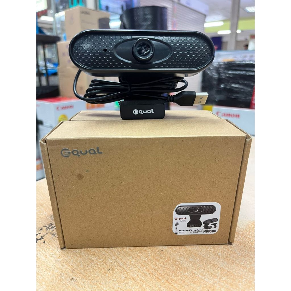 เว็บแคม Full Hd Equal 1080P พร้อมไมโครโฟน Web cam FULL HD 1080P