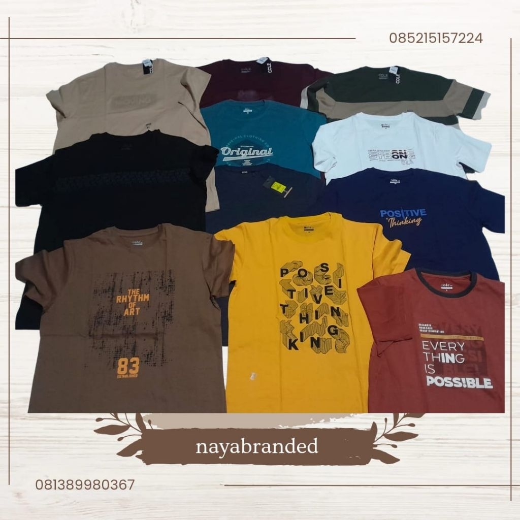 เสื้อยืดผู้ชาย Cole & Tzone ราคาต่ํา