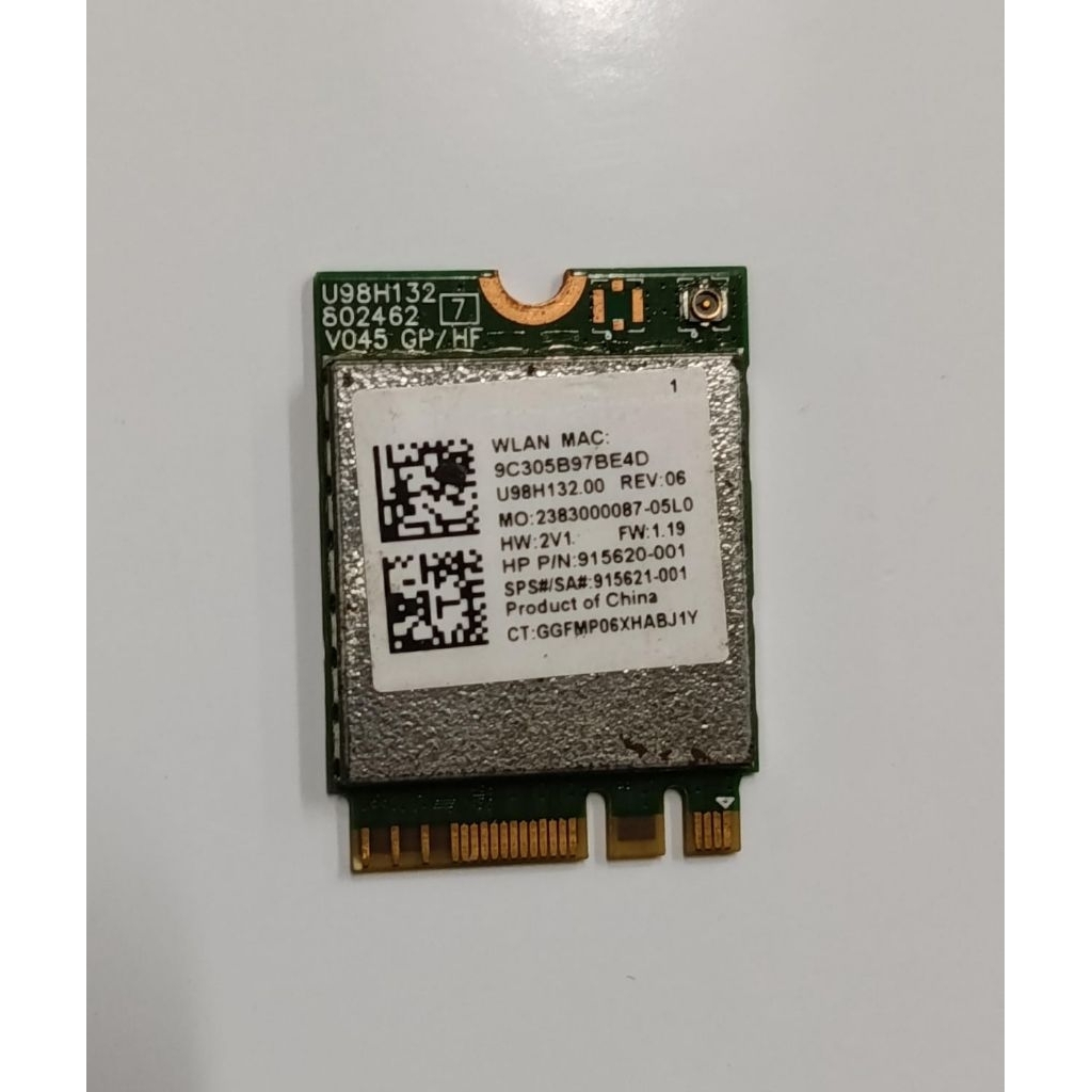 แล็ปท็อป WIFI HP 915620-001 WLAN การ์ด WiFi ไร้สาย Realtek RTL8821CE 802.11AC