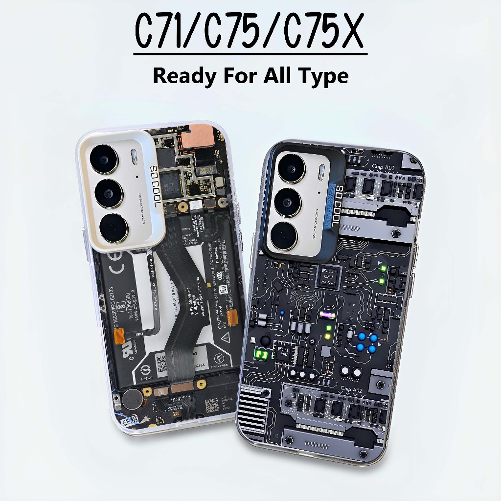 CCase Imd โฮโลแกรม Realme C71 C75 C75X Softcase Realme C71 C75 C75X Hardcasing Realme C71 C75 C75X ซ