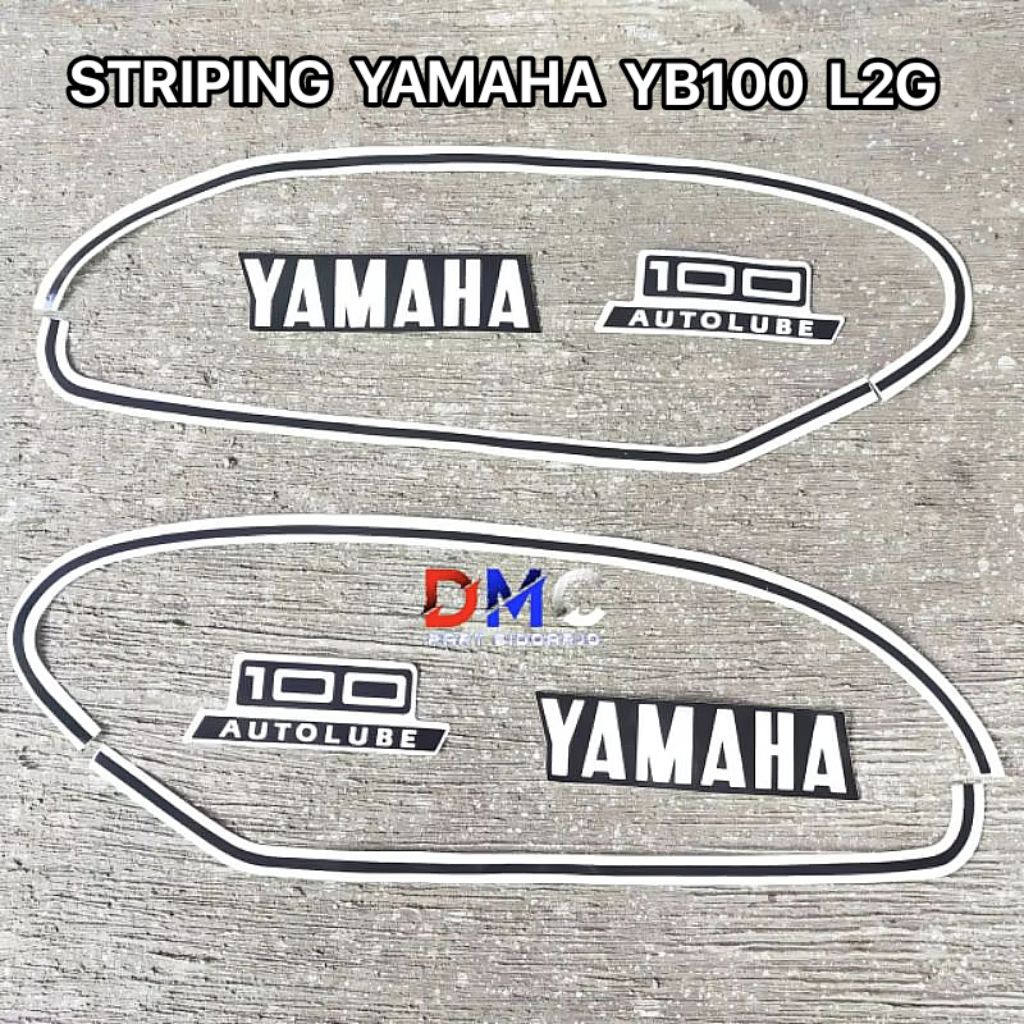 LIS LIST STRIPING STICKER DETAILING / สติ๊กเกอร์ DETAIL BODY YAMAHA YB100 L2 L2G AUTOLUBE