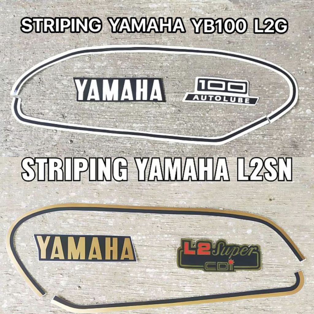 LIS LIST STRIPING STICKER สติ๊กเกอร์ DETAILING TANK YAMAHA YB100 L2 L2G L2S L2SN YB 100 GS SN SUPER 