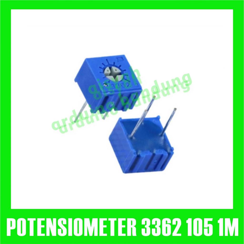 VR 3362P 105 1M OHM POTENTIOMETER 3362 TRIMPOT POTENSIO