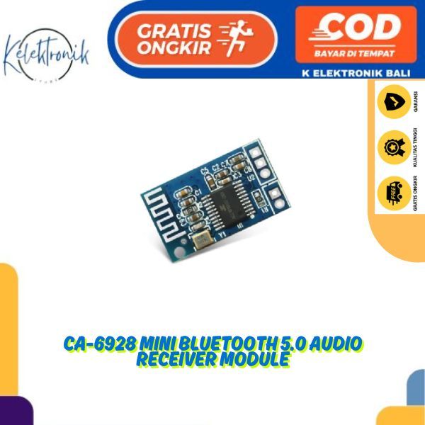 CA-6928 โมดูลรับสัญญาณเสียง Bluetooth 5.0 ขนาดเล็ก