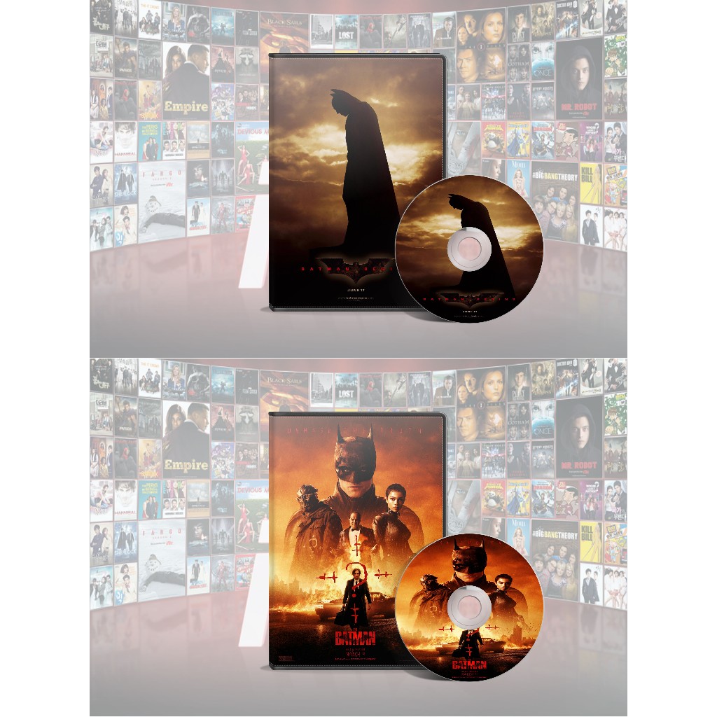 DVD Batman Begins (2005) + DVD The Batman (2022) Warner Bros